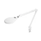 Лупа на струбцине , круглая, 5D, с подсветкой 72 LED, регулятор яркости, белая | 31-0532 | REXANT