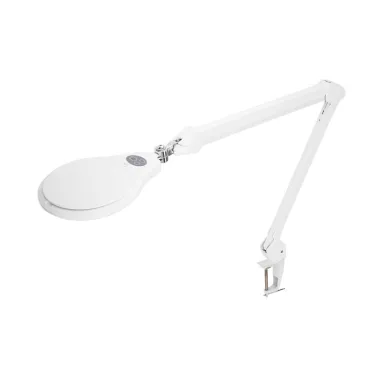 Лупа на струбцине , круглая, 5D, с подсветкой 72 LED, регулятор яркости, белая | 31-0532 | REXANT