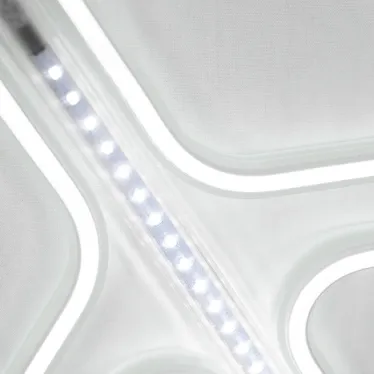 Фигура Снежинка из гибкого неона с эффектом тающих сосулек, 60х60 см, цвет свечения белый | 501-225 | NEON-NIGHT