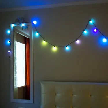 Гирлянда светодиодная "Кубики" 20 LED МУЛЬТИКОЛОР 2,8 метра с контроллером | 303-061 | NEON-NIGHT