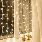 Гирлянда "Светодиодный Дождь"  1,5х1,5м, свечение с динамикой, прозрачный провод, 230 В, диоды ТЕПЛЫЙ БЕЛЫЙ | 235-036 | NEON-NIGHT