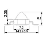 Мощный светодиод ARPL-1W-EPL IR850 60deg | 019593 | Arlight