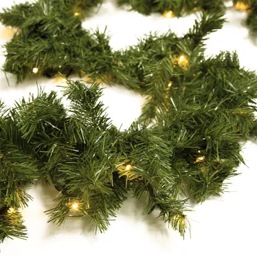 Еловый шлейф искусственный 2,7 м теплое белое свечение 80 LED | 307-116 | NEON-NIGHT