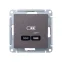 ATLASDESIGN USB РОЗЕТКА тип-C 65W высокоскор.заряд. QC, PD, механизм, МОККО