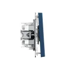 ARTGALLERY 2-клавишный ВЫКЛЮЧАТЕЛЬ КНОПОЧНЫЙ, 10АХ, механизм, быстрозажимные клеммы, АКВАМАРИН