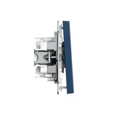 ARTGALLERY 2-клавишный ВЫКЛЮЧАТЕЛЬ КНОПОЧНЫЙ, 10АХ, механизм, быстрозажимные клеммы, АКВАМАРИН