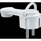 Вилка Navigator 61 365 NCA-PL06-16A-E-WH плоская с/з белая