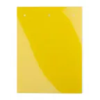 Табличка полужесткая 20x7мм. Клейкое основание. ПВХ-0,5. Желтая (60 шт. на пластине, упак. по 10 листов)