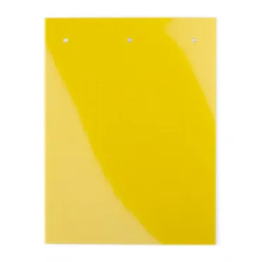 Табличка полужесткая 20x7мм. Клейкое основание. ПВХ-0,5. Желтая (60 шт. на пластине, упак. по 10 листов)