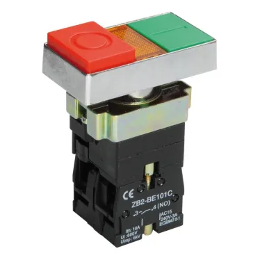 Кнопка управления двойная LAY5-BW8465 I-O с подсветкой 240В