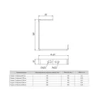 Профиль П(U)-образный 2800мм (1,5мм)