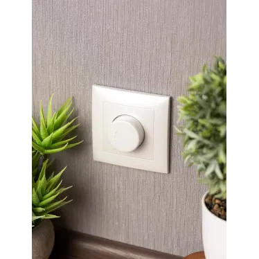 Валенсия лицевая панель светорегулятора 600W 220В жемчуг