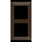 Valena LIFE Рамка 2 поста темное дерево универсальная