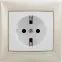 VALENA Розетка с заземлением в рамку белая
