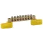 Шина PE земля на двух угловых изоляторах ШНИ-6х9-8-У2-Желты
