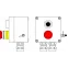 Взрывозащищенный пост управления из полиэстера CPE-Р-03 -(1xP1B(11) -1xP3E(11)) - 2x6018AASBKGM2SB(C)1Ex d e IIC T6 Gb / Ex tb IIIC T80°C Db IP66