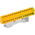 TEKFOR Шина PE земля изолированная на универсальном держателе 6х9-16-ЖЗ IEK