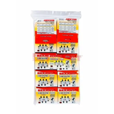 Делитель ТВ х 4 + 5шт. F BOX 5-1000 МГц Silver,