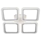 Светильник потолочный светодиодный Nikki 6112-106 104 Вт LED 2800К - 6200К модерн с пультом Rivoli (Б0060852)