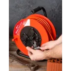 Удлинитель на катушке 'Атлант 2.0' 4 гнезда 30м с заземлением КГ 3x1.5 16А/3.5кВт IP44 PROxima