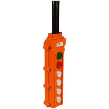 Пост кнопочный ПКТ-40ПС У2 5А IP54 кнопка ПУСК с фиксацией стоп-вверх-вниз-влево-вправо