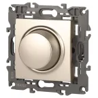 Светорегулятор поворотно-нажимной, 400ВА 230В, Эра Elegance, шампань,14-4101-04