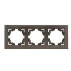 Валенсия Рамка 3-местная графит