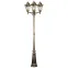 Светильник НТУ-3х100w столб Е27 IP44 черное золото