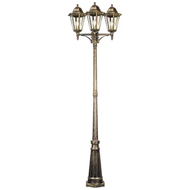 Светильник НТУ-3х100w столб Е27 IP44 черное золото