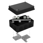 Коробка огнестойкая для кабель-канала 40-0460-FR16.0-4 Е15-Е120 RAL1001 85х85х45 (44 шт/кор)