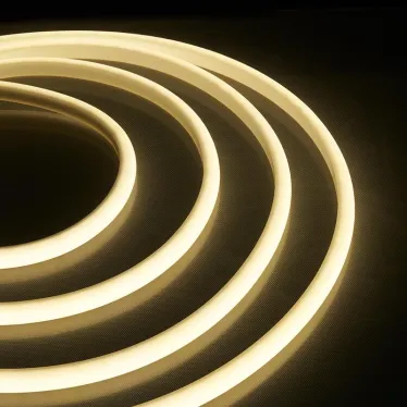 Лента светодиодная неоновая LEDх180/м 5м 14.4w/m 12в IP68 тепло-белый