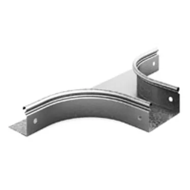 Ответвитель горизонтальный плавный 200х100, толщина 0,7 мм, Сендзимир цинк