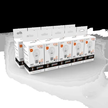 Лампа светодиодная LED 10 Вт 920 лм 4100К А60 груша нейтральный E27 AC 220В Elementary Gauss