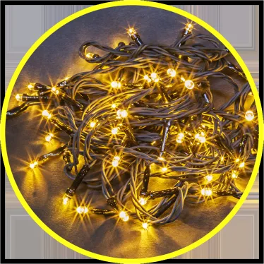 Гирлянда световая  NGF-S01-100WW-5-6.5m-230-C8-G-IP20 | 61804 | Navigator