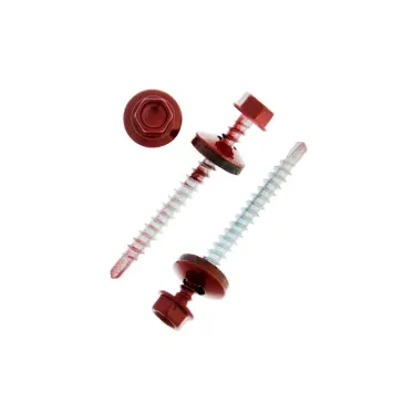 Шуруп кровельный 4,8х51 RAL3011 красный сверлоконечный (200шт)