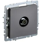 BRITE Розетка TV оконечная РТВ11-0-БрС сталь