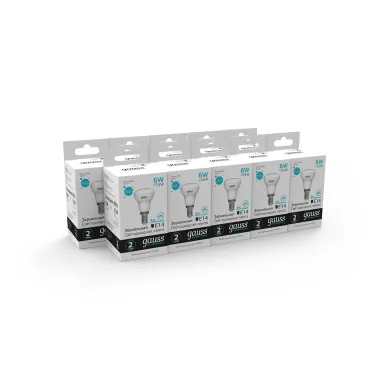 Лампа светодиодная Elementary R50 6W 450lm 4100K Е14 LED 1/10/50 | 63126 | Gauss
