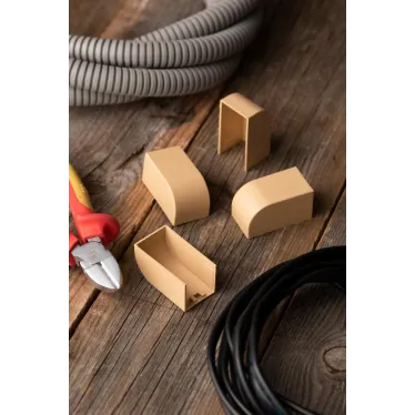 Заглушка (25х25) (4 шт) Plast под светлое дерево