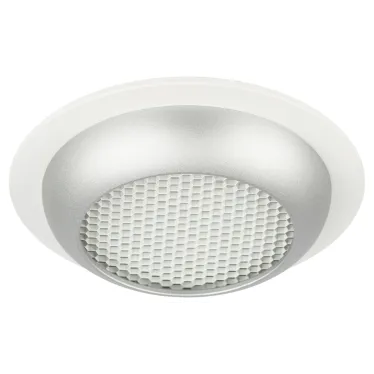 Встраиваемый светильник под лампу GX53  KL111 WH/SL белый/серебро матовый  | Б0061539 | ЭРА