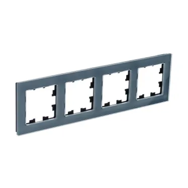 ATLASDESIGN NATURE 4-постовая РАМКА, НАТУРАЛЬНОЕ СТЕКЛО, ГРИФЕЛЬ