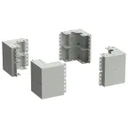 Уголок цоколя h-200мм серый (8шт/компл) LINEA S