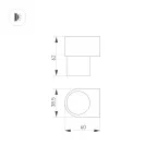 Светильник LGD-CONO-BOLL-H2000-2x7W Warm3000 (DG, 36 deg, 230V) (Arlight, IP65 Металл, 3 года) | 035394 | Arlight