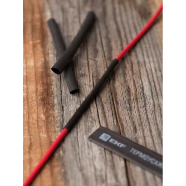 Трубка термоусаживаемая ТУТ нг 2/1 черная в отрезках по 1м PROxima