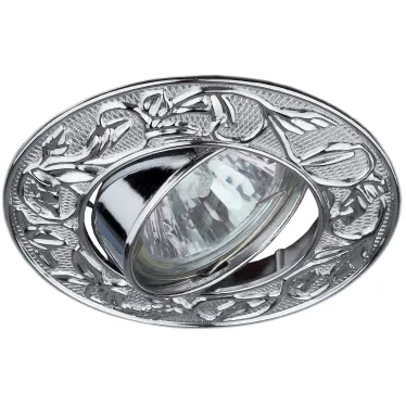 Светильник точечный встраиваемый под лампу KL11A 50Вт MR16 хром литой | C0043686 | ЭРА