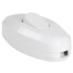 Выключатель одноклавишный разборный для бра ВБ-01Б белый