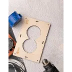 Шаблон для подрозетников c 2 отв. диам. 72 мм Expert