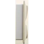 Блок: розетка + выключатель двухклавишный с подсветкой бежевый