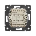 VALENA Переключатель одноклавишный промежуточный в рамку белый