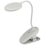 Настольный светильник NLED-513-6W-W светодиодный аккумуляторный на прищепке белый