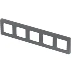 Рамка 5 постов INSPIRIA дымчатая